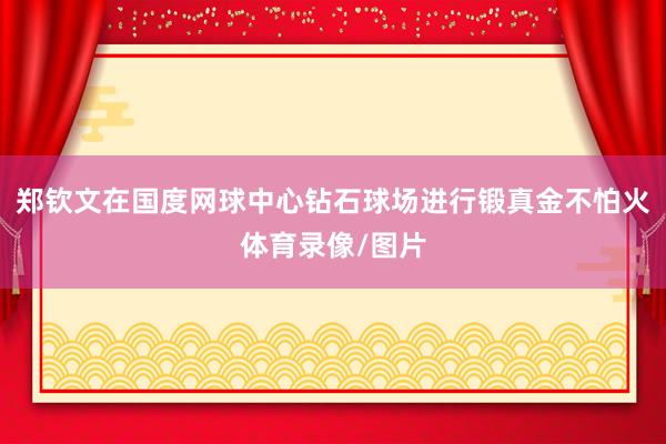 郑钦文在国度网球中心钻石球场进行锻真金不怕火体育录像/图片