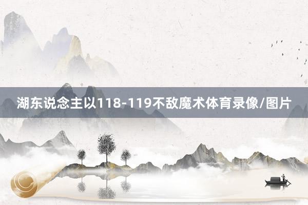 湖东说念主以118-119不敌魔术体育录像/图片